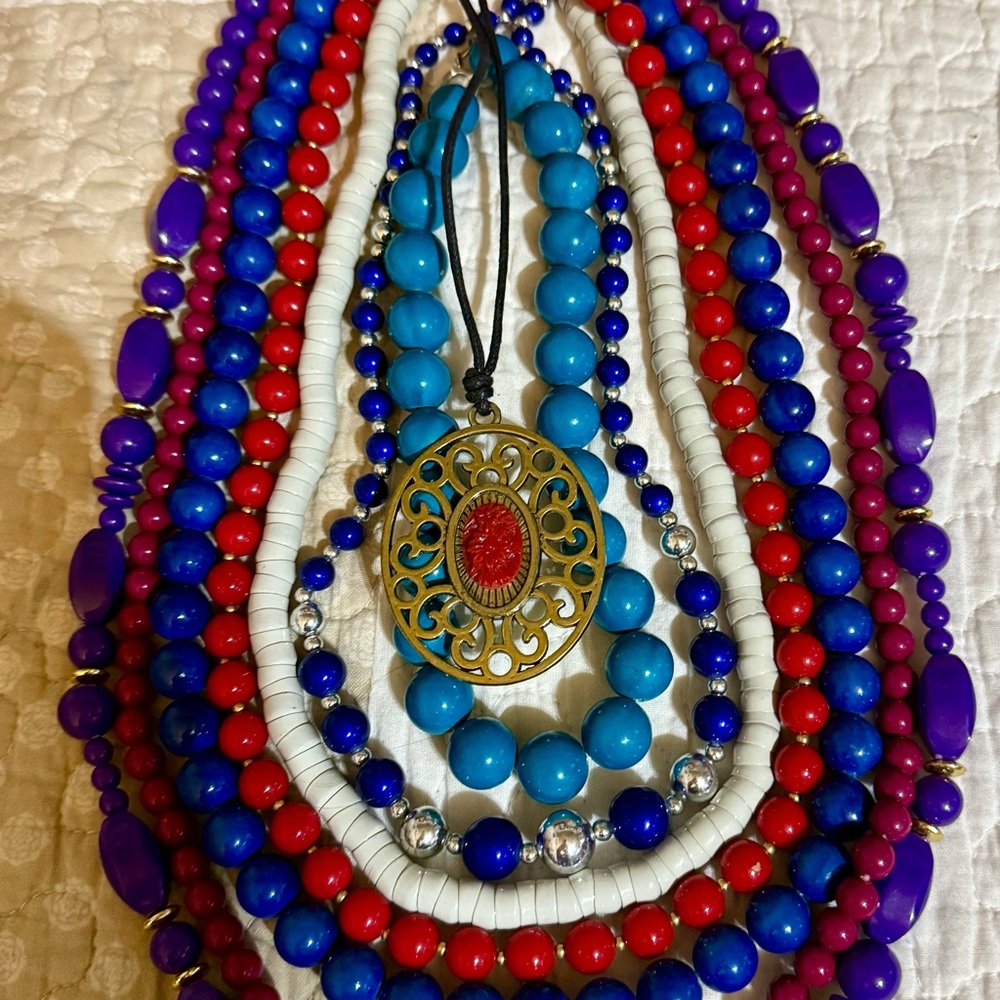Colorful Beaded Necklace Set